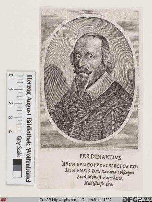 Bildnis Ferdinand (von Bayern), 1612-50 Kurfürst u. Erzbischof von Köln