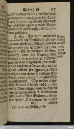 § 69. Insonderheit Indifferenz derer Religionen