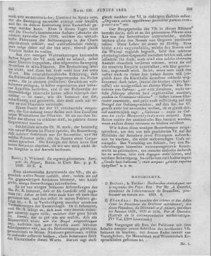 [Sammelrezension zweier französischsprachiger, statistischer Schriften] Rezensiert werden: 1. Quetelet, A.: Recherches statistiques sur le royaume des Pays-Bas. Brüssel: Tarlier 1829 2. Quetelet, A.: Du Nombre des crimes et des délits dans les provinces du Brabant méridional, des deux Flandres, du Hainaut et d'Anvers, pendant les années 1826, 1827 et 1828. Brüssel: Tarlier 1829