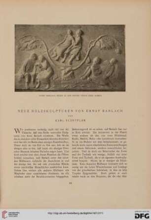 Neue Holzskulpturen von Ernst Barlach