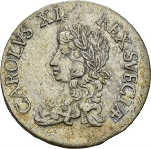 2 Mark des Königs Karl XI. von Schweden, 1670