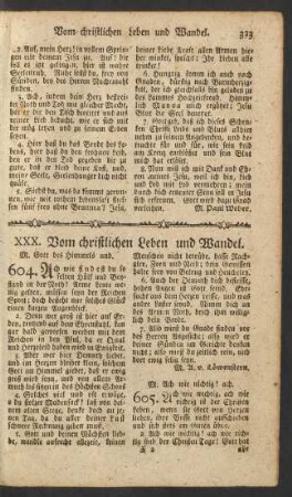 XXX. Vom christlichen Leben und Wandel.