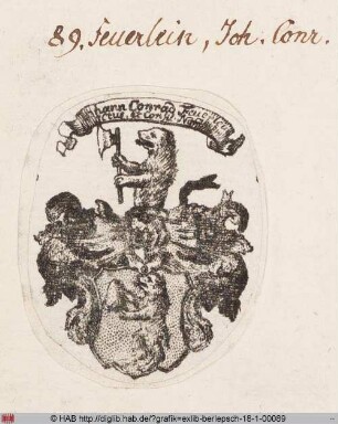 Wappen des Johann Conrad Feuerlein