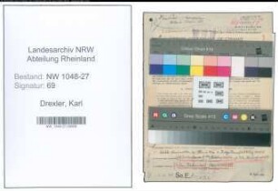 Entnazifizierung Karl Drexler , geb. 29.04.1892 (Angestellter)