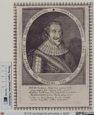 Bildnis Johann, 1627 Freiherr / 1632 Graf von Aldringen (eig. Aldringer)