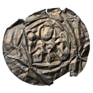 Fundmünze, Brakteat, um 1200 - 1230