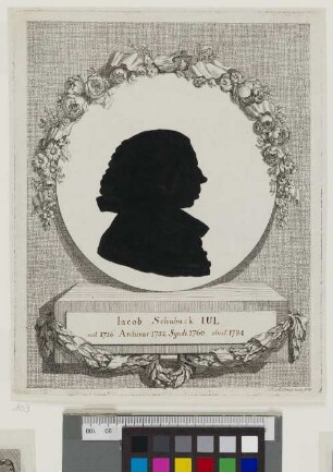 [Bildnis von Jakob Schuback] : [Schattenriss]