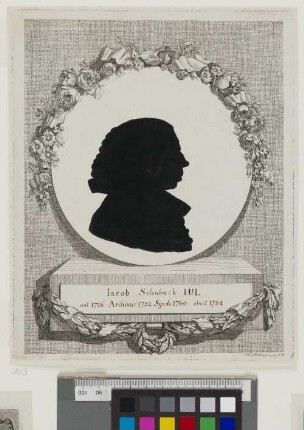 [Bildnis von Jakob Schuback] : [Schattenriss]
