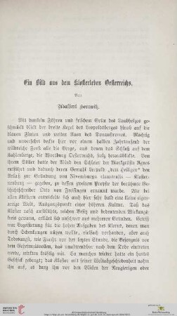 Ein Bild aus dem Klosterleben Oesterreichs