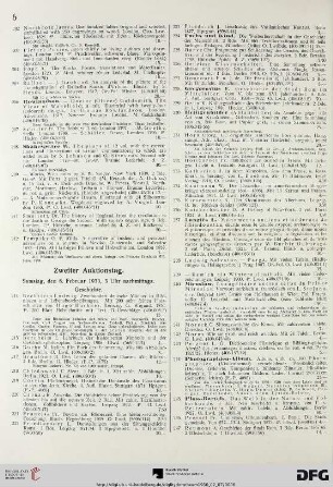 Zweiter Auktionstag. Samstag, den 8. Februar 1930, 3 Uhr nachmittags (Nr. 214-421)