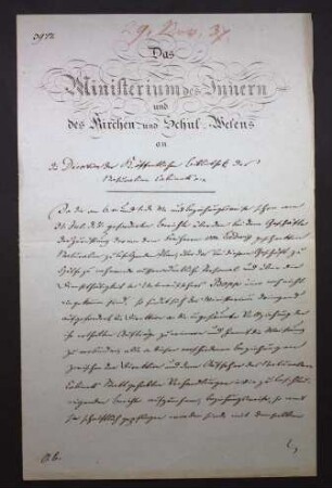 Geschenkte Naturalien des Freiherrn von Ludwig