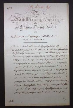 Geschenkte Naturalien des Freiherrn von Ludwig