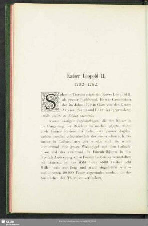 Kaiser Leopold II. : 1790-1792