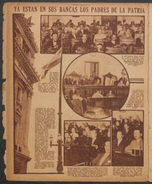 Ya estan en sus bancas los padres de la patria [Fotografías]