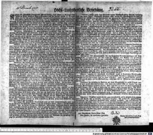Höchst-Landesherrliche Verordnung : Signatum München den 28. Decembris 1770. Ad Mandatum Serenissimi Dni Dni Ducis, & Electoris speciali. Mathias Prändl Churf. wirkl. Rath und geheimer Secretarius.