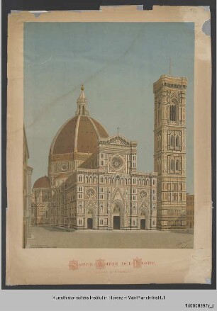 Ansicht der Fassade des Doms von Florenz