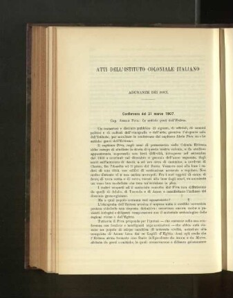 Atti Dell'Istituto Coloniale Italiano.