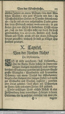 X. Capitel. Von der Rothen Ruhr