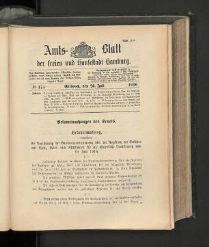 No. 174, 26. Juli 1916