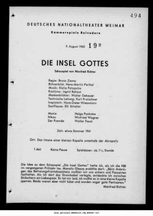 Die Insel Gottes