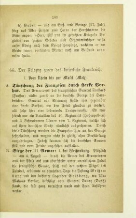 66. Der Feldzug gegen das kaiserliche Frankreich