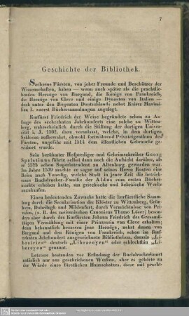 Geschichte der Bibliothek