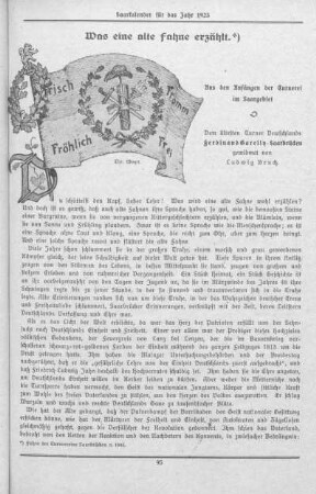 Was eine alte Fahne erzählt