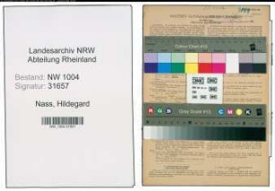 Entnazifizierung Hildegard Nass , geb. 04.08.1920 (Kaufm.Angestellte)