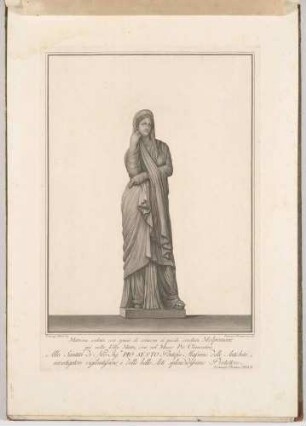 Matrona velata (Pudicitia Mattei), aus der Folge "Choix des meilleures statues antiques"