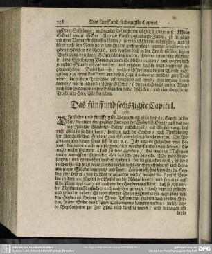 Das fünff und sechszigste Capitel