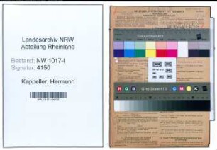 Entnazifizierung Hermann Kappeller , geb. 17.07.1880 (Lagerarbeiter)