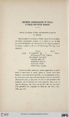 33: Scoperte archeologiche in Italia e nelle provincie romane, [6]