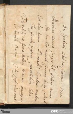 Vorsatz [mit handschriftlichen Notizen]