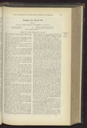Wednesday, 13th February 1867.