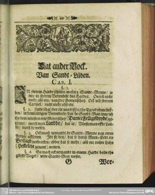 Dat ander Bock. Van Sandt-Lüden