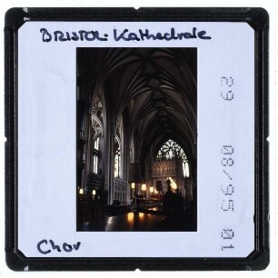 Bristol, Kathedrale : Innenansicht, Chor