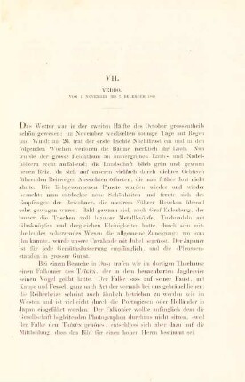 VII. Yeddo. Vom 1. November bis 7. December 1860