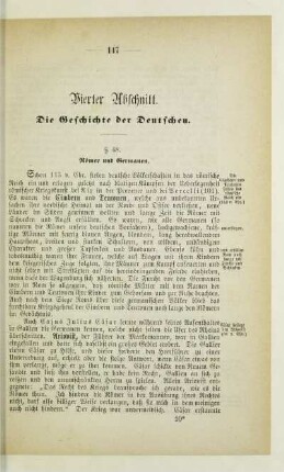 Vierter Abschnitt. Die Geschichte der Deutschen