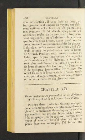Chapitre XIX. De la médecine en général et de ses différens systèmes [...]