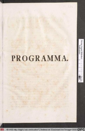 Programma