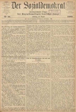 No 35. Sonntag, 29. August. 1880.