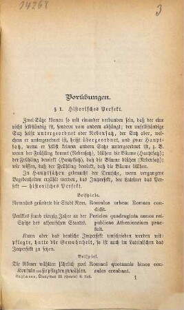 Übungsbuch zum Übersetzen ins Lateinische für die dritte Klasse der Lateinschule (Quarta)