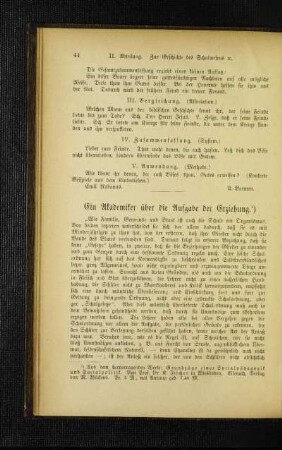¬Ein¬ Akademiker über die Aufgabe der Erziehung