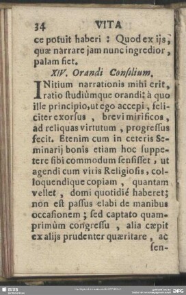 XIV. Orandi Consilium