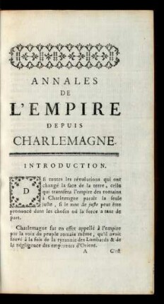 Annales De L'Empire Depuis Charlemagne.