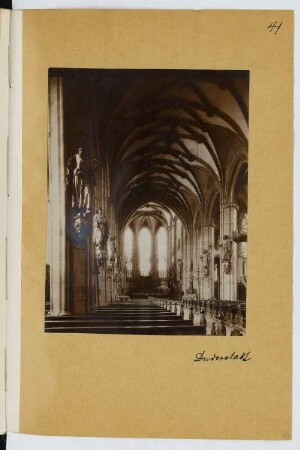 Oberkirche St. Cyrakius, Duderstadt: Innenansicht (aus: Skizzen- und Fotoalbum 22)