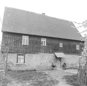 Altenhain (Trebsen/Mulde-Altenhain), Trebsener Straße 1. Wohnhaus (wohl 1. H. 19. Jh.). Straßenansicht