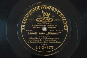 Duett aus "Manon" / [J. Massenet]