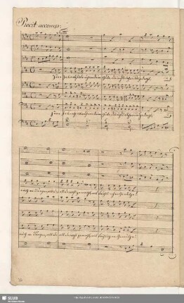 Recit[ativo] accomp[agnato]: Herr Zebaoth wir rühmen deine Güte