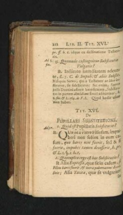 Tit. XVI. De Pupillari Substitutione.